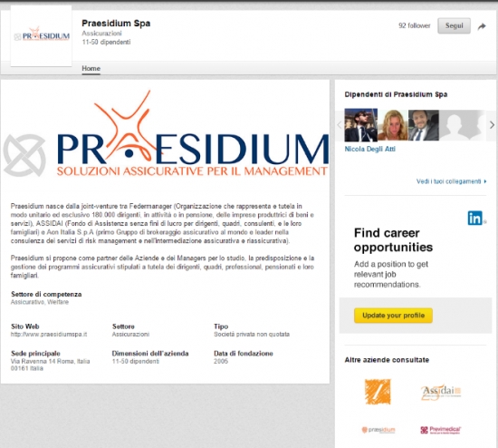 Il Nuovo Linkedin di Praesidium