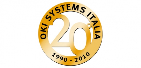 Logo per i 20 anni di OKI Systems Italia