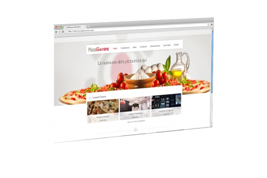 Sito web interamente dedicato a PizzaGiovane